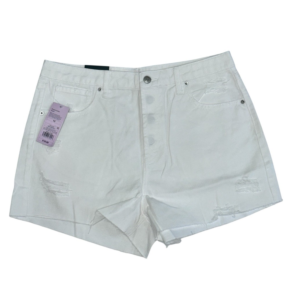 Wild Fable Shorts Womens Size 12 Cutoff Denim Distressed High Rise 2.5" Inseam